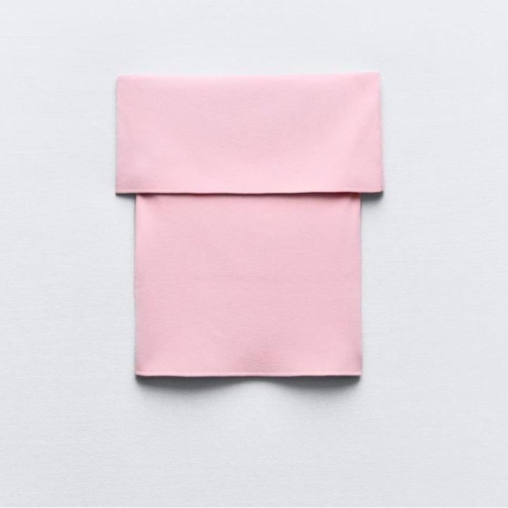 Zara Knit Bandeau Top Pink